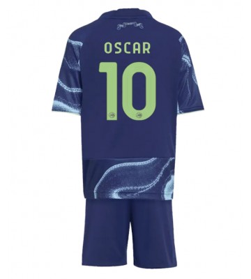 Ajax Oscar Gloukh #10 Udebanetrøje Børn 2025-26 Kortærmet (+ Korte bukser)
